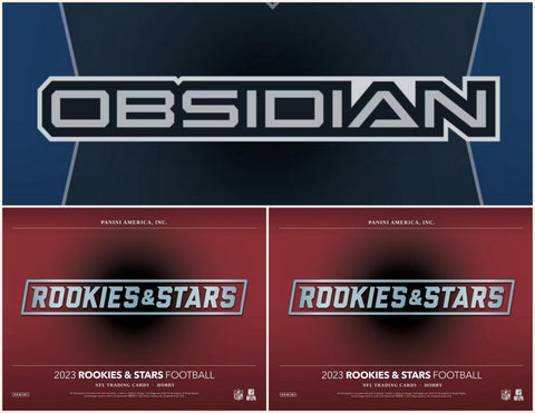 3 Box Football Value Mixer - 1x Obsidian and 2x Rookies & Stars - PYT Style