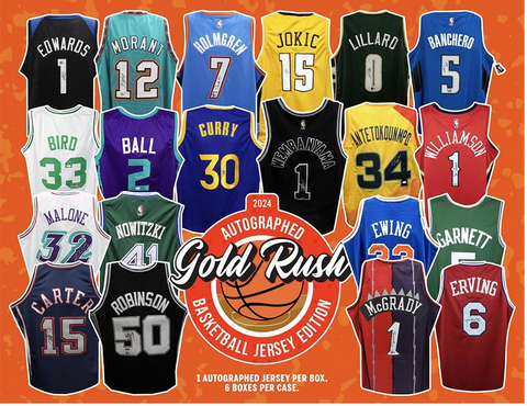 2024 Gold Rush Autographed Basketball Jersey - Single Box Break #1 - Random Divisions Style