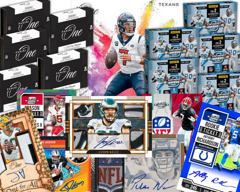 10 Box 2023 Football Mixer - 5x Panini One and 5x Contenders-Optic - PYT Style