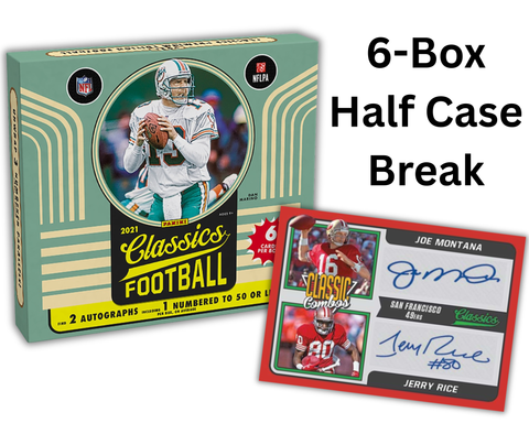 2021 Classics Football Premium Edition - 6 Box Half Case Break - Pick Your Team Style