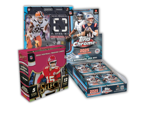 3 Box 2025 Football Sampler - (1) Select, (1) Chrome and (1) Photogenic - PYT Style