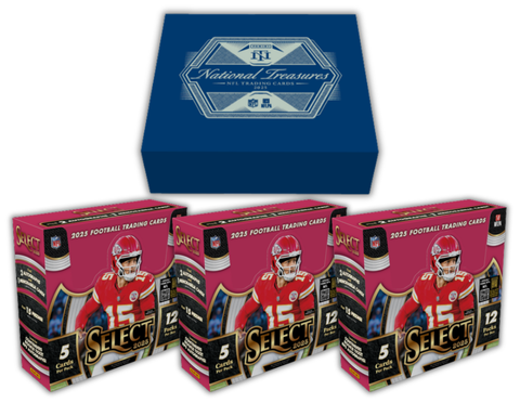 4 Box 2025 Football Monster Blend #1 - 1x National Treasure and 3x Select Hobby - PYT