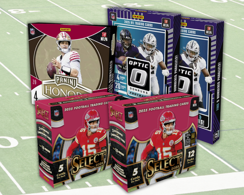 5 Box 2025 Football Mixer - 1x Honors, 2x Optic and 2x Select - Pick Your Team Style