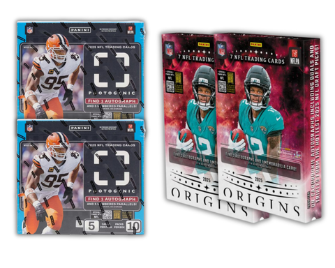 4 Box 2025 Football Value Mixer - 2x Origins and 2x Photogenic - Pick Your Team Style