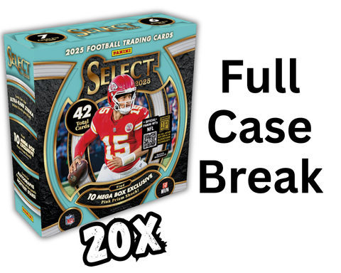 2025 Select Football - 20x NPP Mega Box FULL CASE Break - Pick Your Team Style