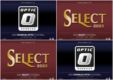 4 Box 2025 Football Mixer - 2x Select Hobby and 2x Optic Hobby - Pick Your Team Style