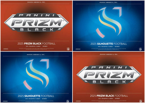 4 Box 2025 Football Mixer - 2x Prizm Black and 2x Silhouette - PYT Style w/ Dedicated NIL Spots