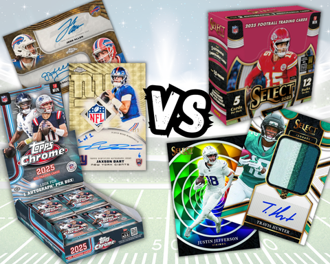 4 Box 2025 Football Mixer - 2x Topps Chrome Hobby and 2x Select Hobby - PYT Style