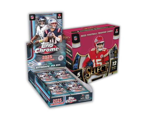 2 Box 2025 Football Mixer - 1x Topps Chrome Hobby and 1x Select Hobby - PYT Style
