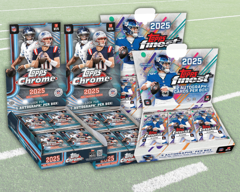 4 Box 2025 Topps Football Mixer - 2x Finest Hobby and 2x Chrome Hobby - PYT Style