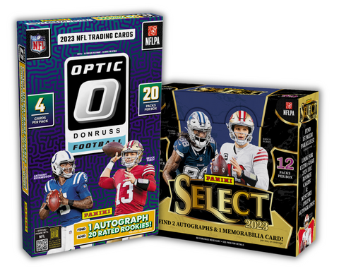 2 Box 2023 Football Mixer - 1x Select Hobby and 1x Optic Hobby - Random Divisions Style