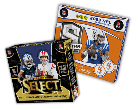 2 Box 2023 Football Mixer - 1x Spectra and 1x Select Hobby - Random Divisions