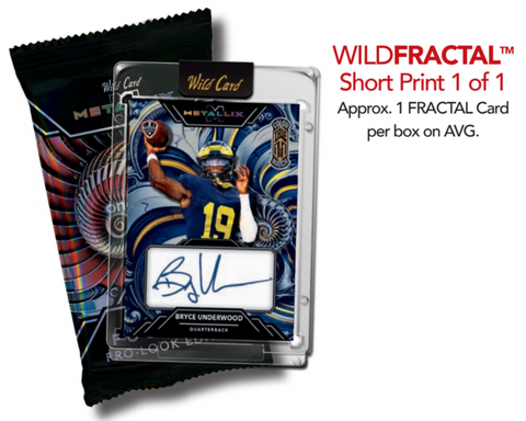 2025 Wild Card Metallix - Wild Fractal 1/1 Auto Pack Filler Break #3 - Patriots in Topps Mixer Randomed