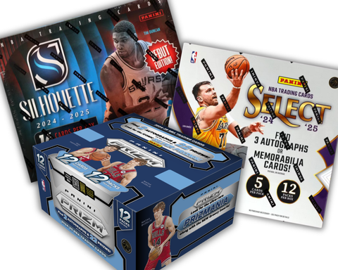 3 Box 2024/25 Basketball Mixer - 1x Silhouette, 1x Przm Hobby and 1x Select Hobby - Random Teams