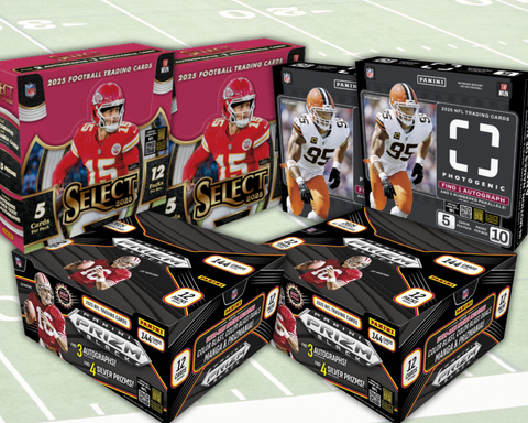 6 Box 2025 Football Mixer - 2x Prizm Black, 2x Select and 2x Photogenic - PYT Style + NIL Spot