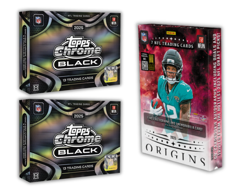 3 Box 2025 Football Mixer - 2x Topps Chrome Black and 1x Origins - Random Divisions