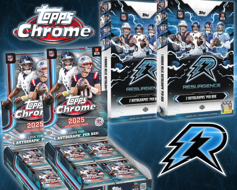 4 Box 2025 Topps Football Mixer - 2x Resurgence and 2x Chrome - Pick Your Team Style