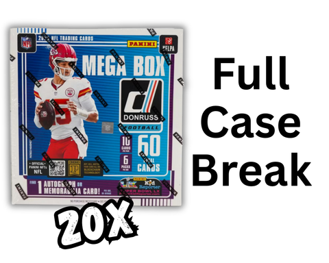 2025 Donruss Football - 20x NPP Mega Box FULL CASE Break - Pick Your Team Style
