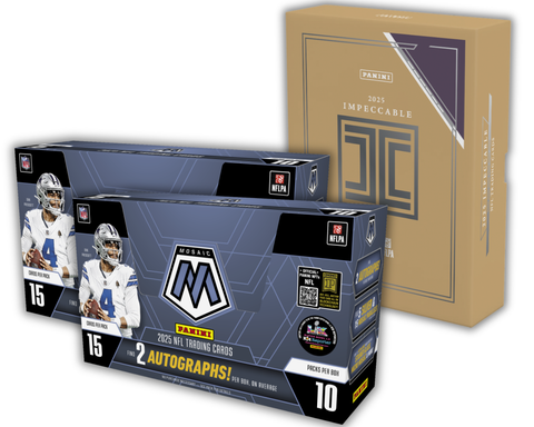 3 Box 2025 Football Mixer - 1x Impeccable and 2x Mosaic Hobby - Pick Your Team Style