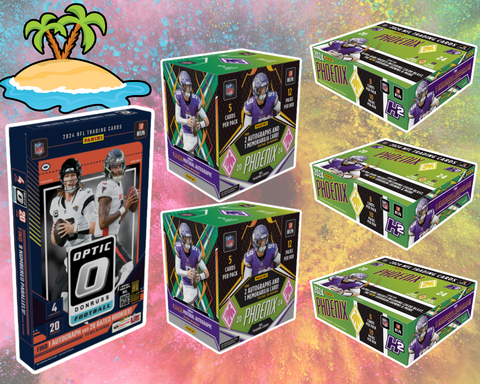 6 Box 2024 Football Parallel Paradise Mixer - 1x Optic Hobby, 2x Phoenix Hobby, 3x Phoenix H2 - PYT Style