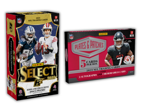 2 Box 2023 Football Mixer - 1x Plates & Patches and 1x Select H2 - Random Divisions
