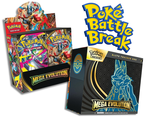 Poké Battle Break #1 - Mega Evolution Booster Box - Battling for Mega Evolution ETB