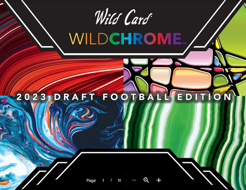 2023 Wild Card Wild Chrome Draft Picks - 12 Box FULL CASE Break - 72 AUTOS - Left Side Serial Numbers