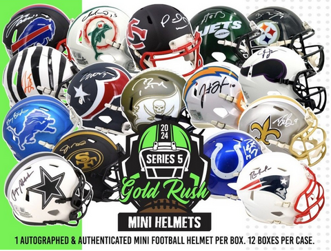 2024 Gold Rush Mini Helmet - Single Box Filler #2  - Falcons, Rams and Vikings in Mixer Randomed