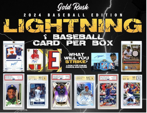 2024 Gold Rush Lightning Baseball - Single Box Filler Break #2 - FOUR (4) Contenders HOT Random Team Pool Spots Randomed