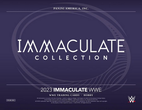 2023 Immaculate Collection WWE - Single Box Break - Left Side Serial #s