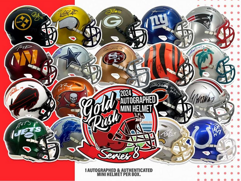 2024 Gold Rush Mini Helmet - Single Box Filler #1 - Random Teams - 2x Luminance Spots Randomed