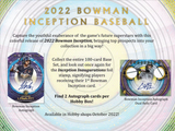 2022 Bowman Inception Baseball - 3 Box Break - Random Divisions Style