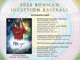 2022 Bowman Inception Baseball - 3 Box Break - Random Divisions Style