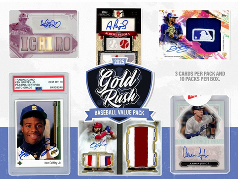 2025 Gold Rush Value Pack Baseball 10-Pack Box - Random Divisions Style