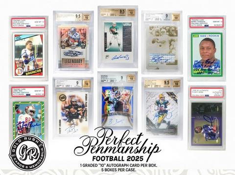 2025 Gold Rush Perfect Penmanship Football - 5 Box FULL CASE Break - Random Teams