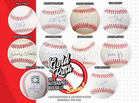 2025 Gold Rush Autographed Baseball - Single Box Break - Random Divisions #5