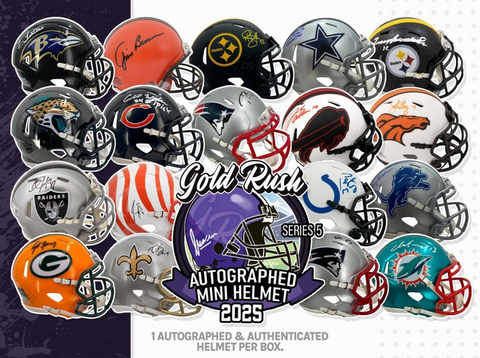 🚨NEW🚨 2025 Gold Rush Autographed Mini Helmet - Single Box Break - PYD Style #1