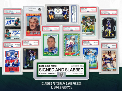2026 Signed & Slabbed Football - 10 Box FULL CASE Break - Random Teams Style