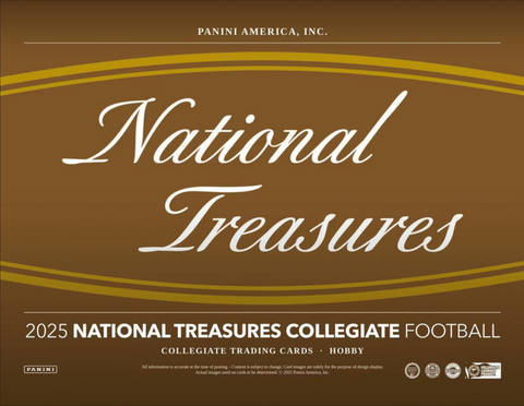 2025 National Treasures Collegiate Football - Single Box Break #1 - Left Side Serial #s Style
