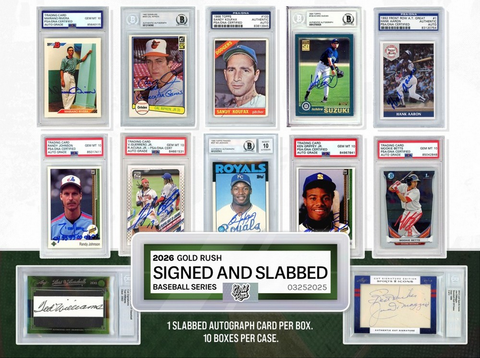 2026 Gold Rush Signed and Slabbed Baseball - 10 Box FULL CASE Break - Random Teams