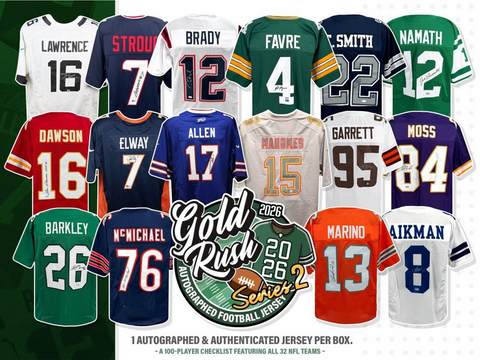 FREE 2026 Gold Rush Autographed Football Jersey Break - PICK YOUR TEAM