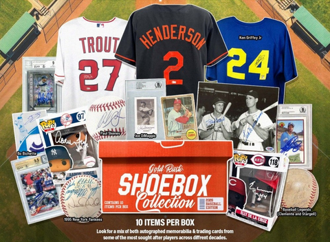 2026 Gold Rush Baseball Shoebox - 10 Auto'd and Authenticated Items - Random Hit Style