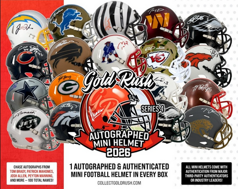 FREE 2026 Gold Rush Autographed Mini Helmet Break - PICK YOUR TEAM