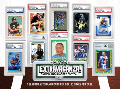 '26 Extravaganza Signed & Slabbed FB - Single Box Filler Break #2 - 2 Teams per Spot - Browns in 4-Box Mixer Randomed