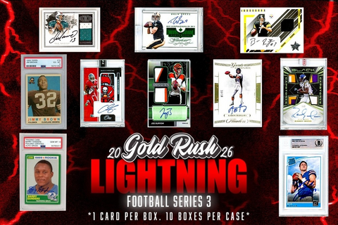 '26 Gold Rush Lightning Football - Single Box Filler Break #1 - Random Teams - BUF, MIA and LVR in Classics Randomed
