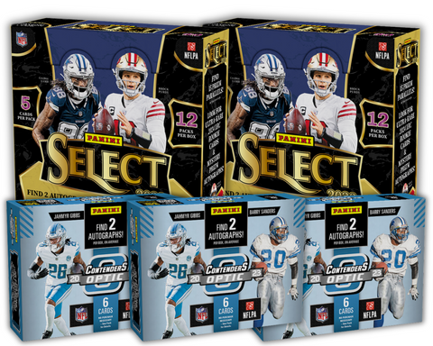 5 Box 2023 Football Mixer - 2x Select and 3x Contenders-Optic - PYT Style