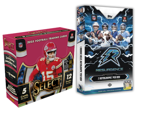 2 Box 2025 Football Mixer - 1x Select Hobby and 1x Resurgence Hobby - Random Divisions
