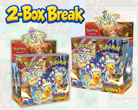 Pokemon Scarlet & Violet Surging Sparks - 2x Booster Box Break - Random Energy Style