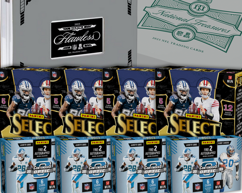 10 Box 2023 Football MEGA Monster Mixer - Flawless, National Treasures, Select and MORE - EVOLVED (CRAZY HOT random team pool)