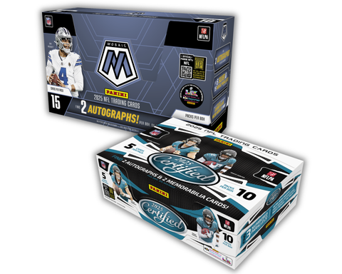 2 Box 2025 Football Mixer - 1x Mosaic Hobby and 1x Certified - Random Divisions Style